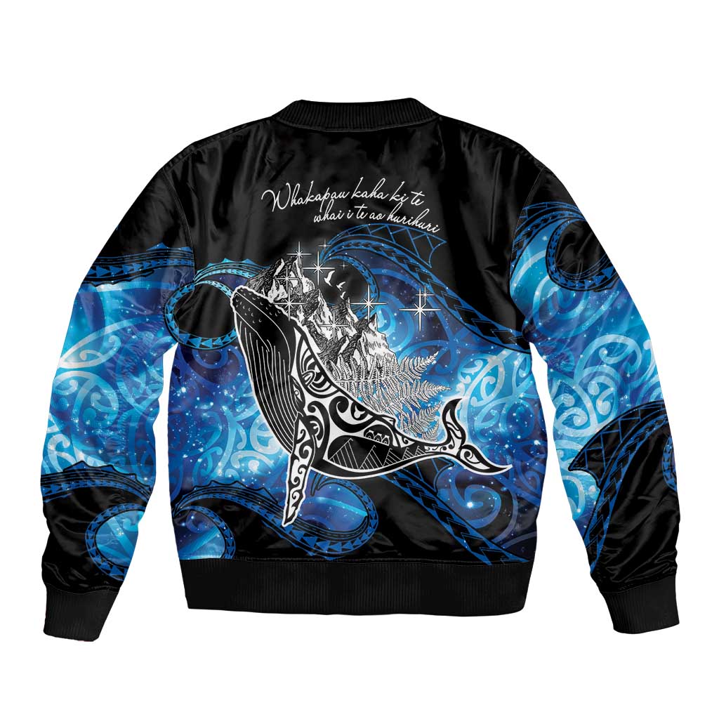 Maori Matariki Te Araroa Paikea Starry Bomber Jacket Tangaroa Whakatauki LT7 - Polynesian Pride