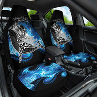 Maori Matariki Te Araroa Paikea Starry Car Seat Cover Tangaroa Whakatauki LT7 One Size Black - Polynesian Pride