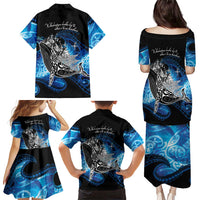 Maori Matariki Te Araroa Paikea Starry Family Matching Puletasi and Hawaiian Shirt Tangaroa Whakatauki LT7 - Polynesian Pride