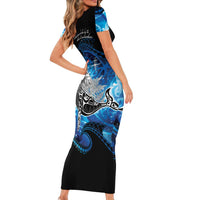 Maori Matariki Te Araroa Paikea Starry Family Matching Short Sleeve Bodycon Dress and Hawaiian Shirt Tangaroa Whakatauki LT7 - Polynesian Pride