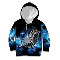 Maori Matariki Te Araroa Paikea Starry Kid Hoodie Tangaroa Whakatauki LT7 Hoodie Black - Polynesian Pride
