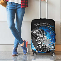 Maori Matariki Te Araroa Paikea Starry Luggage Cover Tangaroa Whakatauki LT7 - Polynesian Pride