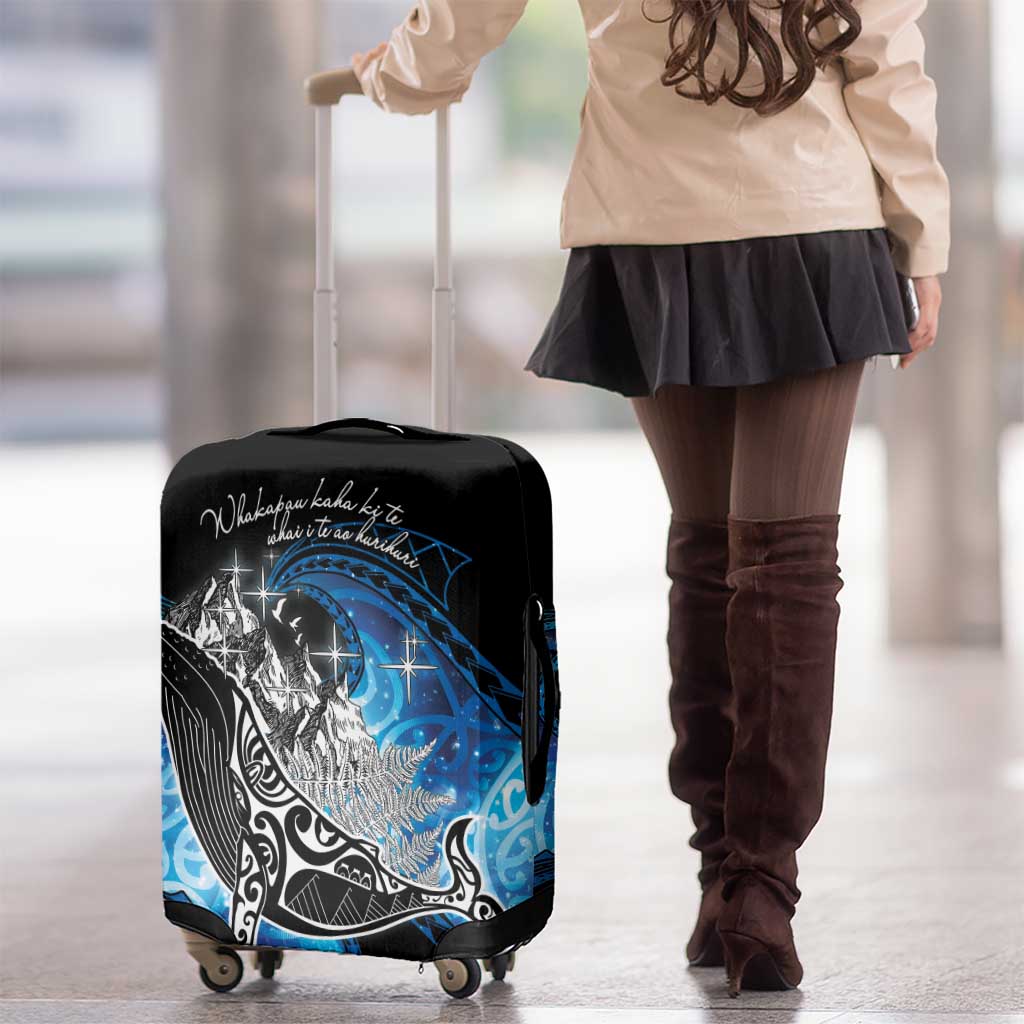 Maori Matariki Te Araroa Paikea Starry Luggage Cover Tangaroa Whakatauki LT7 - Polynesian Pride