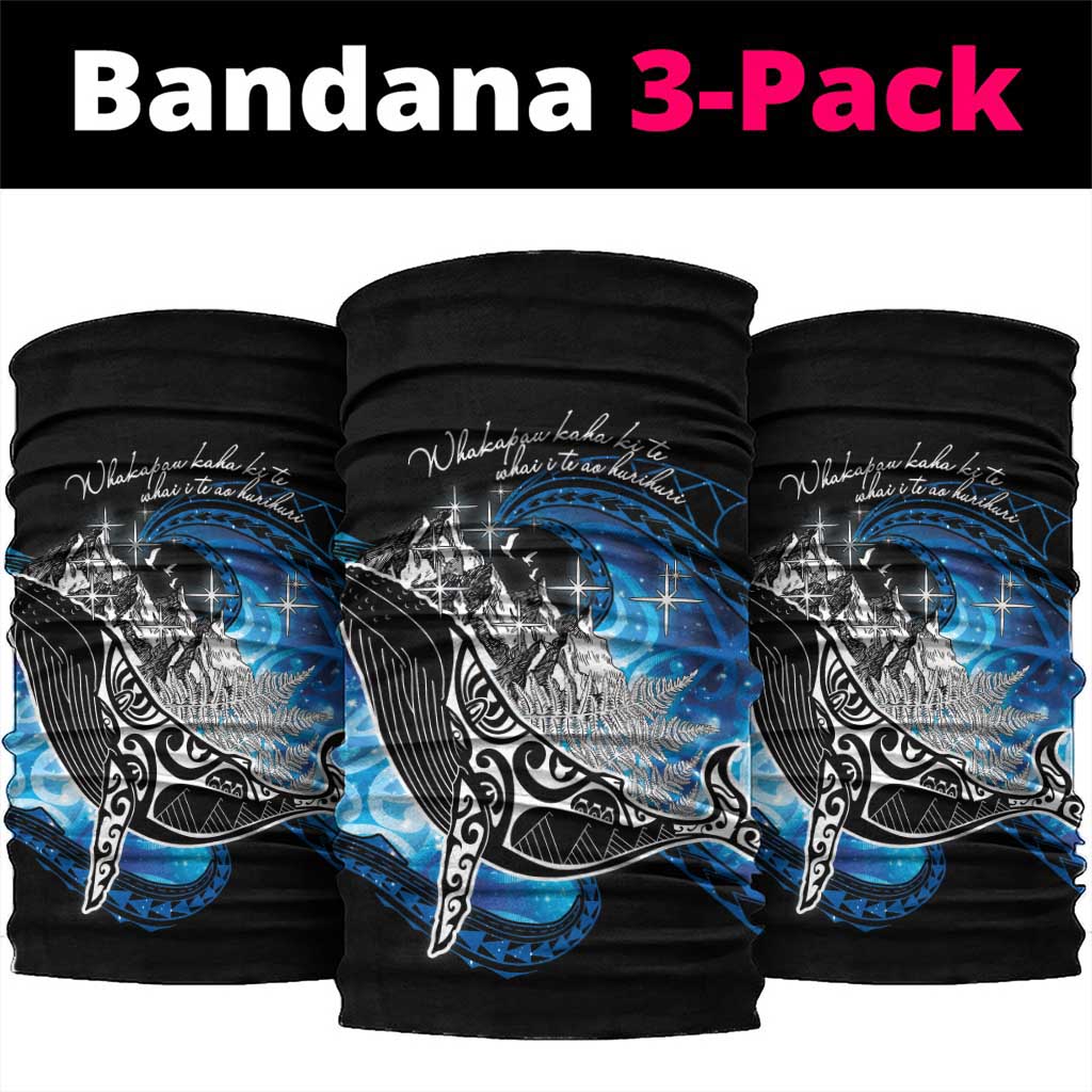 Maori Matariki Te Araroa Paikea Starry Neck Gaiter Tangaroa Whakatauki LT7 package One Size: 25*50cm Black - Polynesian Pride