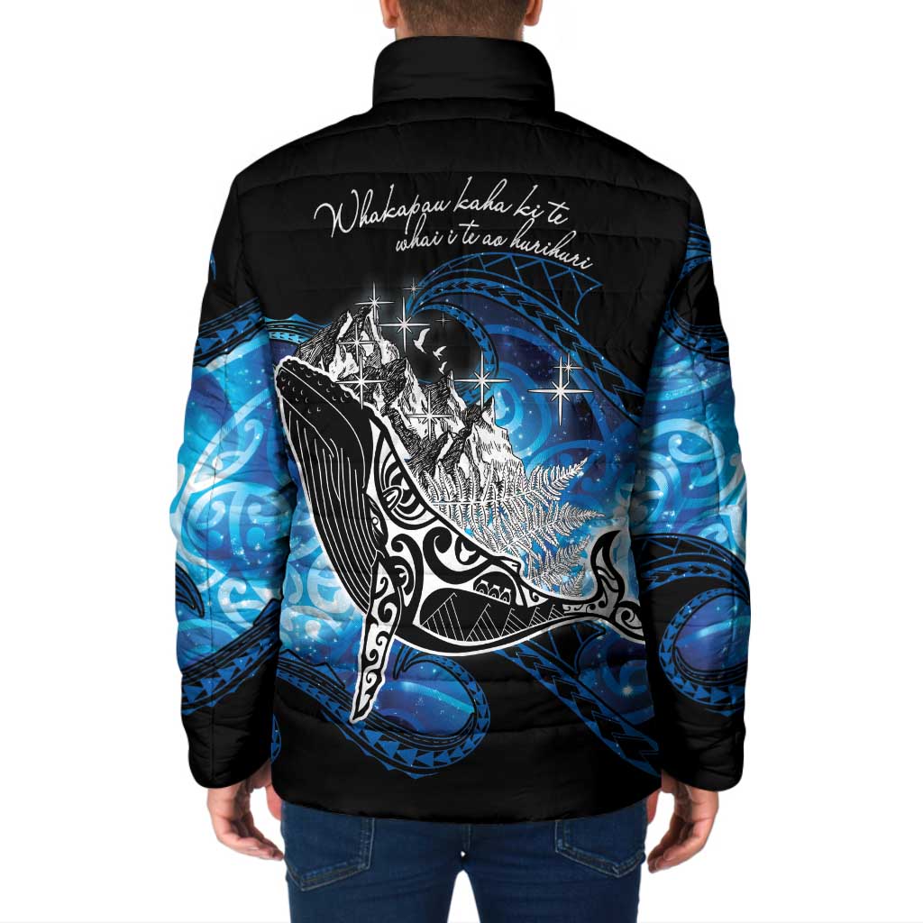 Maori Matariki Te Araroa Paikea Starry Padded Jacket Tangaroa Whakatauki LT7 - Polynesian Pride