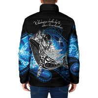 Maori Matariki Te Araroa Paikea Starry Padded Jacket Tangaroa Whakatauki LT7 - Polynesian Pride