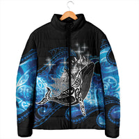Maori Matariki Te Araroa Paikea Starry Padded Jacket Tangaroa Whakatauki LT7 - Polynesian Pride