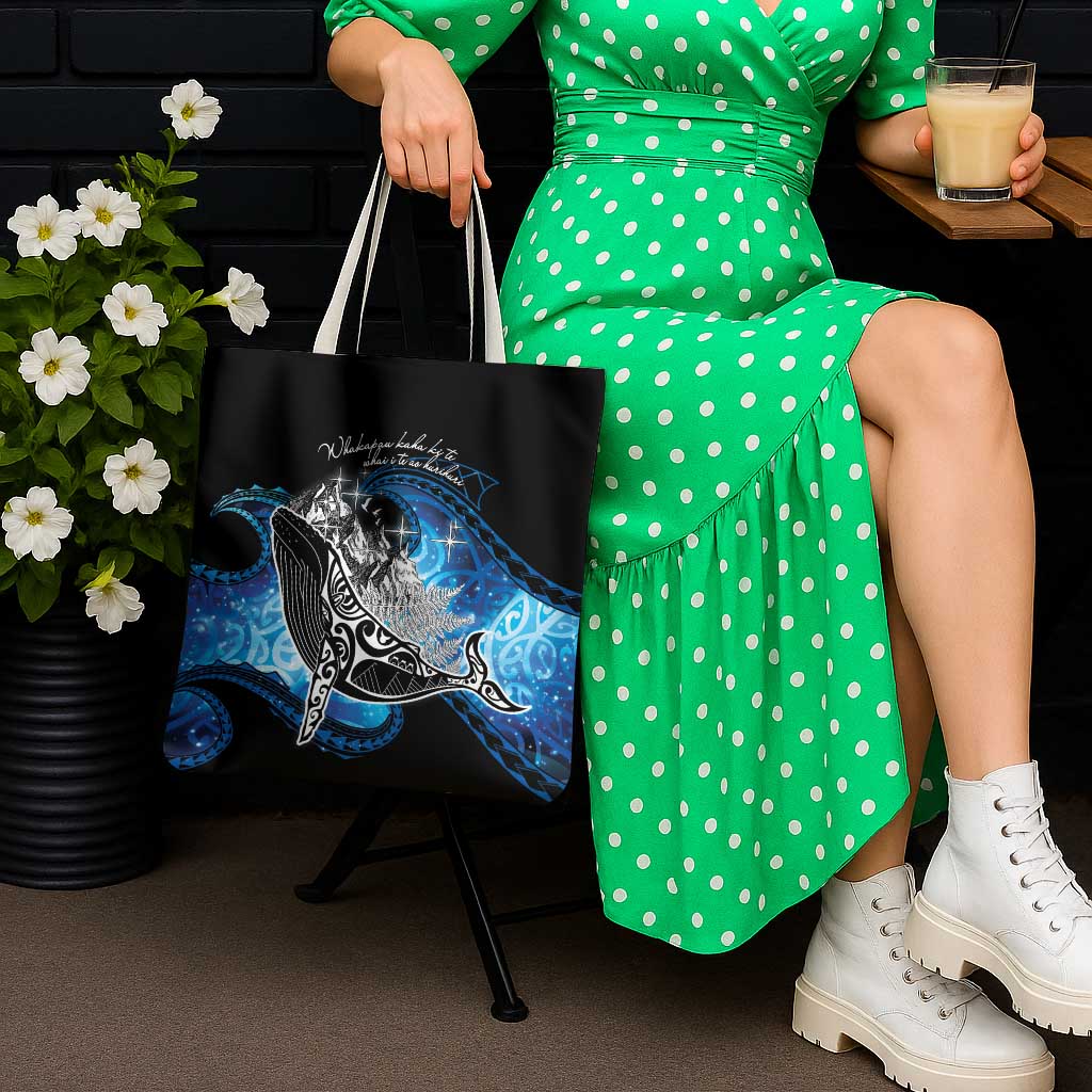 Maori Matariki Te Araroa Paikea Starry Tote Bag Tangaroa Whakatauki LT7 - Polynesian Pride