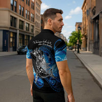 Maori Matariki Te Araroa Paikea Starry Zipper Polo Shirt Tangaroa Whakatauki LT7 - Polynesian Pride