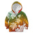 Kanaka Maoli Hawaii Flag Day Kid Hoodie Vibrant Frangipani