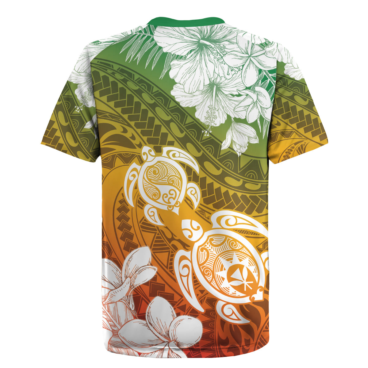Kanaka Maoli Hawaii Flag Day Rugby Jersey Vibrant Frangipani