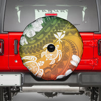 Kanaka Maoli Hawaii Flag Day Spare Tire Cover Vibrant Frangipani
