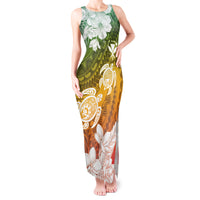 Kanaka Maoli Hawaii Flag Day Tank Maxi Dress Vibrant Frangipani