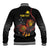 Personalized Papua New Guinea Milne Bay Baseball Jacket Bagi Necklace Mix Lime Pot Grunge