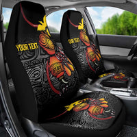 Personalized Papua New Guinea Milne Bay Car Seat Cover Bagi Necklace Mix Lime Pot Grunge
