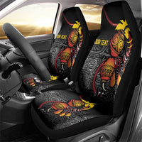 Personalized Papua New Guinea Milne Bay Car Seat Cover Bagi Necklace Mix Lime Pot Grunge