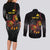 Personalized Papua New Guinea Milne Bay Couples Matching Long Sleeve Bodycon Dress and Long Sleeve Button Shirt Bagi Necklace Mix Lime Pot Grunge