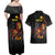 Personalized Papua New Guinea Milne Bay Couples Matching Off Shoulder Maxi Dress and Hawaiian Shirt Bagi Necklace Mix Lime Pot Grunge