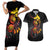 Personalized Papua New Guinea Milne Bay Couples Matching Short Sleeve Bodycon Dress and Hawaiian Shirt Bagi Necklace Mix Lime Pot Grunge