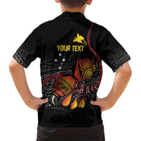 Personalized Papua New Guinea Milne Bay Family Matching Long Sleeve Bodycon Dress and Hawaiian Shirt Bagi Necklace Mix Lime Pot Grunge