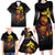 Personalized Papua New Guinea Milne Bay Family Matching Long Sleeve Bodycon Dress and Hawaiian Shirt Bagi Necklace Mix Lime Pot Grunge
