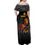 Personalized Papua New Guinea Milne Bay Family Matching Off Shoulder Maxi Dress and Hawaiian Shirt Bagi Necklace Mix Lime Pot Grunge