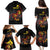 Personalized Papua New Guinea Milne Bay Family Matching Puletasi and Hawaiian Shirt Bagi Necklace Mix Lime Pot Grunge