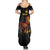 Personalized Papua New Guinea Milne Bay Family Matching Summer Maxi Dress and Hawaiian Shirt Bagi Necklace Mix Lime Pot Grunge