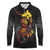 Personalized Papua New Guinea Milne Bay Long Sleeve Polo Shirt Bagi Necklace Mix Lime Pot Grunge