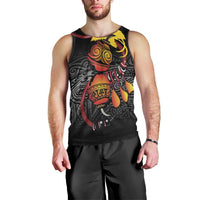 Personalized Papua New Guinea Milne Bay Men Tank Top Bagi Necklace Mix Lime Pot Grunge