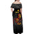 Personalized Papua New Guinea Milne Bay Off Shoulder Maxi Dress Bagi Necklace Mix Lime Pot Grunge