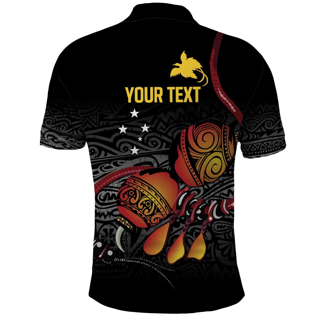 Personalized Papua New Guinea Milne Bay Polo Shirt Bagi Necklace Mix Lime Pot Grunge