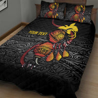 Personalized Papua New Guinea Milne Bay Quilt Bed Set Bagi Necklace Mix Lime Pot Grunge