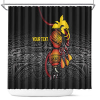 Personalized Papua New Guinea Milne Bay Shower Curtain Bagi Necklace Mix Lime Pot Grunge