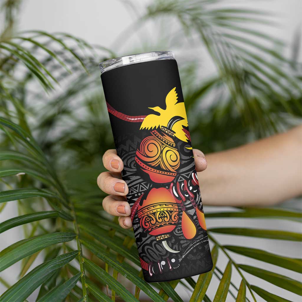 Personalized Papua New Guinea Milne Bay Skinny Tumbler Bagi Necklace Mix Lime Pot Grunge