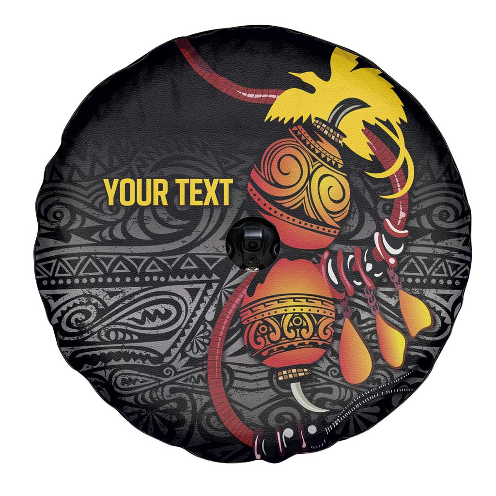 Personalized Papua New Guinea Milne Bay Spare Tire Cover Bagi Necklace Mix Lime Pot Grunge LT7 - Polynesian Pride