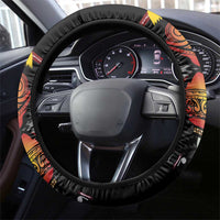 Papua New Guinea Milne Bay Steering Wheel Cover Bagi Necklace Mix Lime Pot Grunge