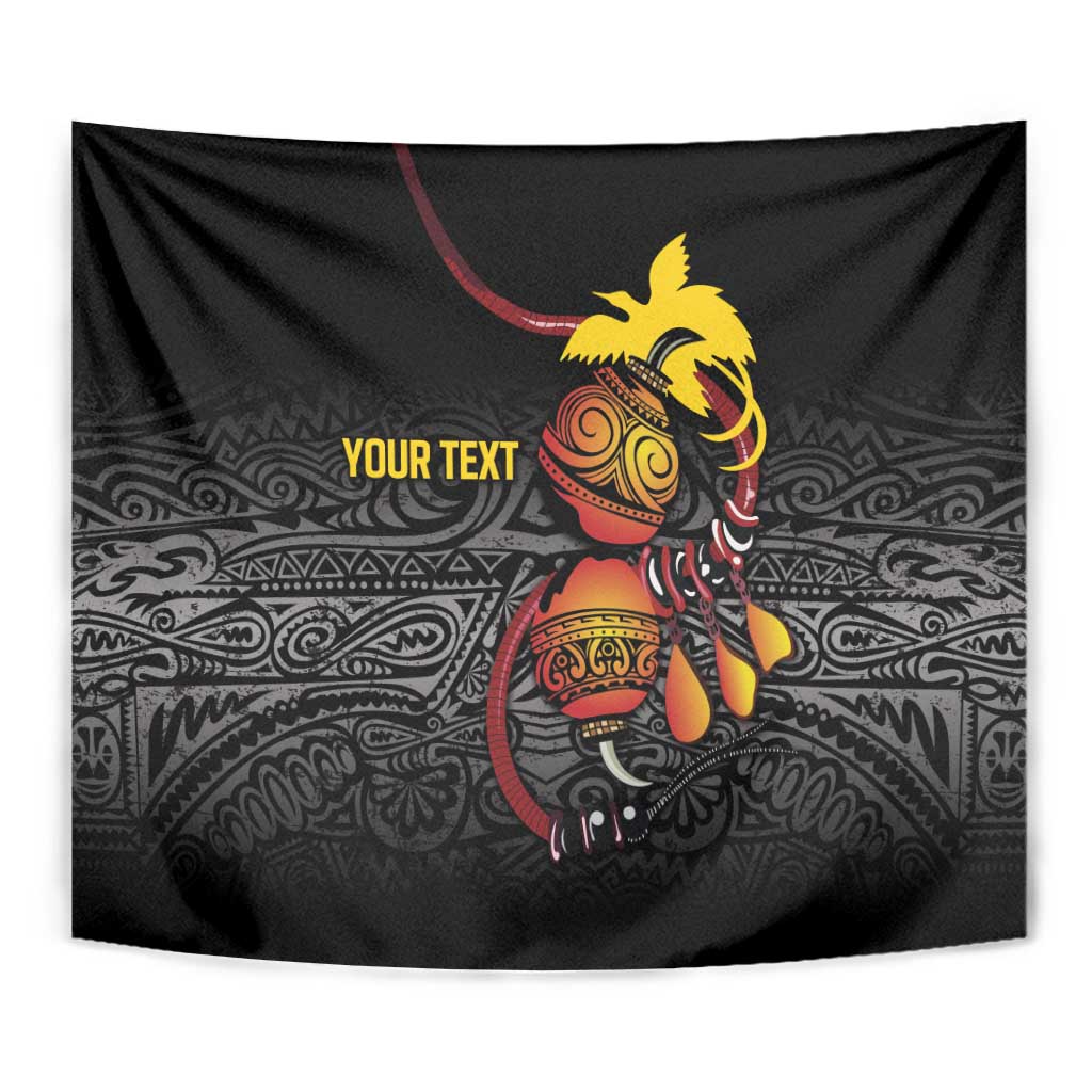 Personalized Papua New Guinea Milne Bay Tapestry Bagi Necklace Mix Lime Pot Grunge