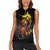 Personalized Papua New Guinea Milne Bay Women Sleeveless Polo Shirt Bagi Necklace Mix Lime Pot Grunge