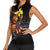 Personalized Papua New Guinea Milne Bay Women Sleeveless Polo Shirt Bagi Necklace Mix Lime Pot Grunge