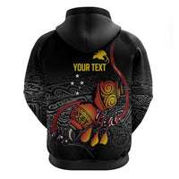 Personalized Papua New Guinea Milne Bay Zip Hoodie Bagi Necklace Mix Lime Pot Grunge LT7 - Polynesian Pride