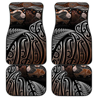 Aotearoa Maori - Australia Indigenous Car Mats Koiri Whakairo Mix Aboriginal Art - Polynesian Pride