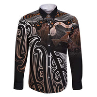 Aotearoa Maori - Australia Indigenous Family Matching Tank Maxi Dress and Hawaiian Shirt Koiri Whakairo Mix Aboriginal Art - Polynesian Pride