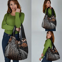 Aotearoa Maori - Australia Indigenous Grocery Bag Koiri Whakairo Mix Aboriginal Art - Polynesian Pride