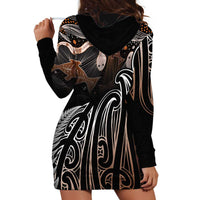 Aotearoa Maori - Australia Indigenous Hoodie Dress Koiri Whakairo Mix Aboriginal Art - Polynesian Pride