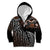 Aotearoa Maori - Australia Indigenous Kid Hoodie Koiri Whakairo Mix Aboriginal Art - Polynesian Pride