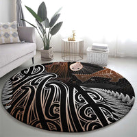 Aotearoa Maori - Australia Indigenous Round Carpet Koiri Whakairo Mix Aboriginal Art LT7 - Polynesian Pride