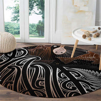 Aotearoa Maori - Australia Indigenous Round Carpet Koiri Whakairo Mix Aboriginal Art LT7 - Polynesian Pride