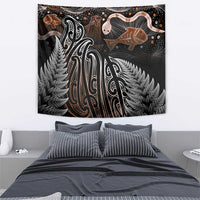 Aotearoa Maori - Australia Indigenous Tapestry Koiri Whakairo Mix Aboriginal Art LT7 - Polynesian Pride