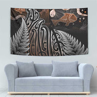 Aotearoa Maori - Australia Indigenous Tapestry Koiri Whakairo Mix Aboriginal Art LT7 - Polynesian Pride